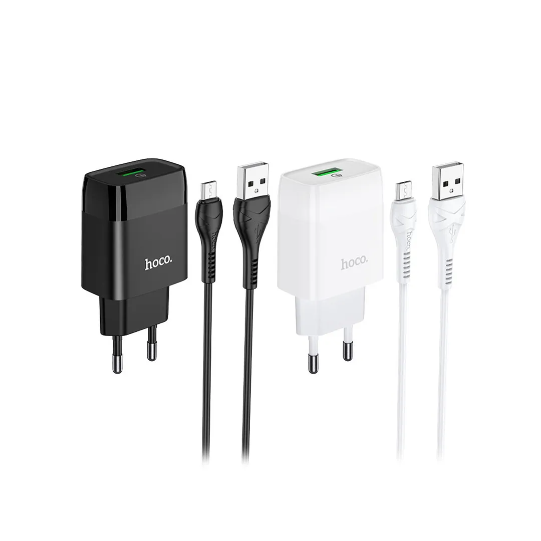 barish.ir-HOCO-C72Q-18W-Charger-With-Micro-USB-Cable-3