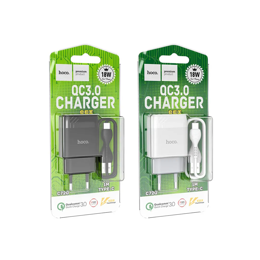 barish.ir-HOCO-C72Q-18W-Charger-With-Micro-USB-Cable-6