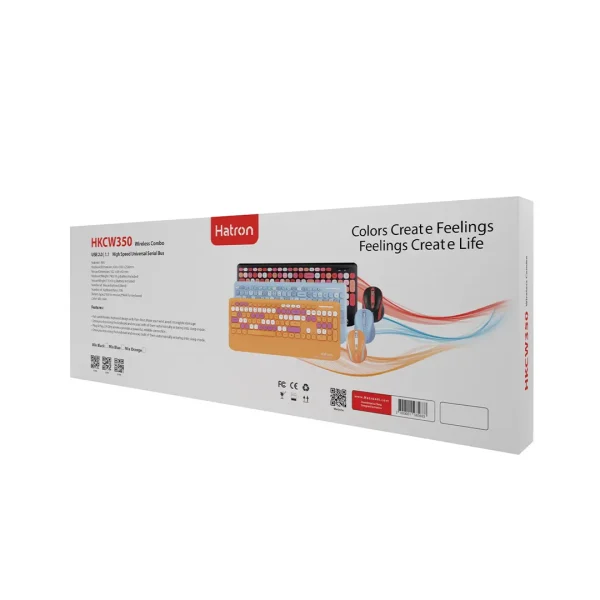 موس و کیبورد بی سیم هترون مدل HKCW350 - Image 7