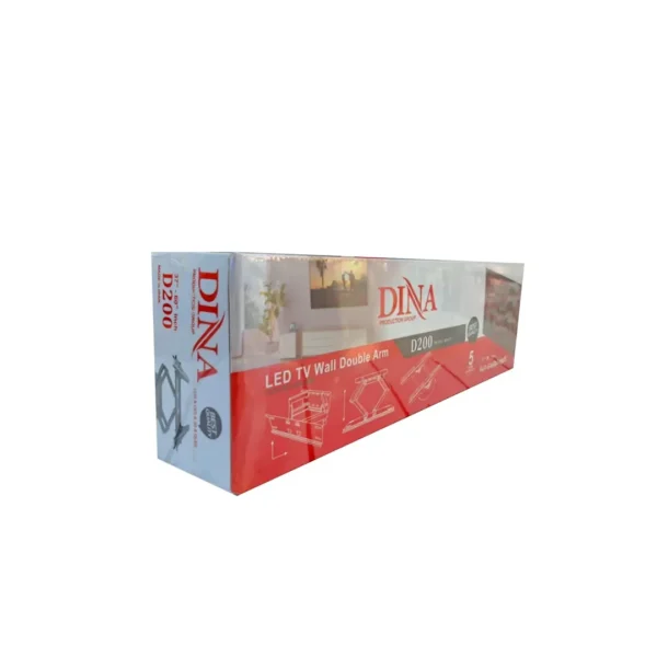 پایه دیواری تلویزیون 2 بازو دینا مناسب سایز 37 تا 60 اینچ مدل D200
