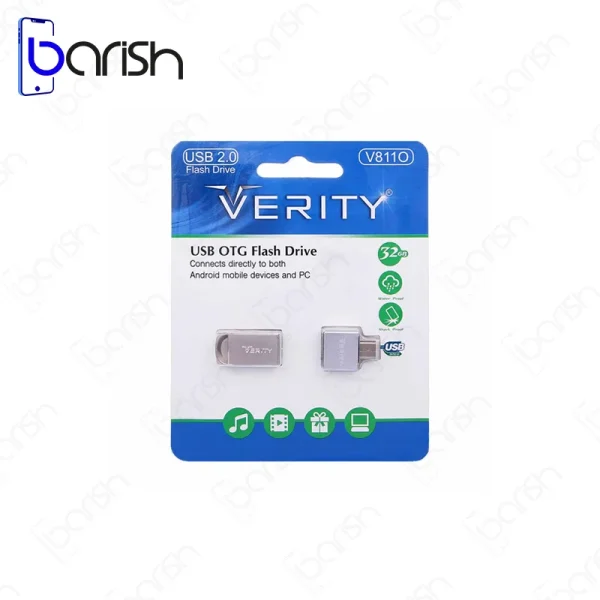 فلش مموری وریتی مدل V811O ظرفیت 32 گیگابایت USB2.0 همراه با OTG