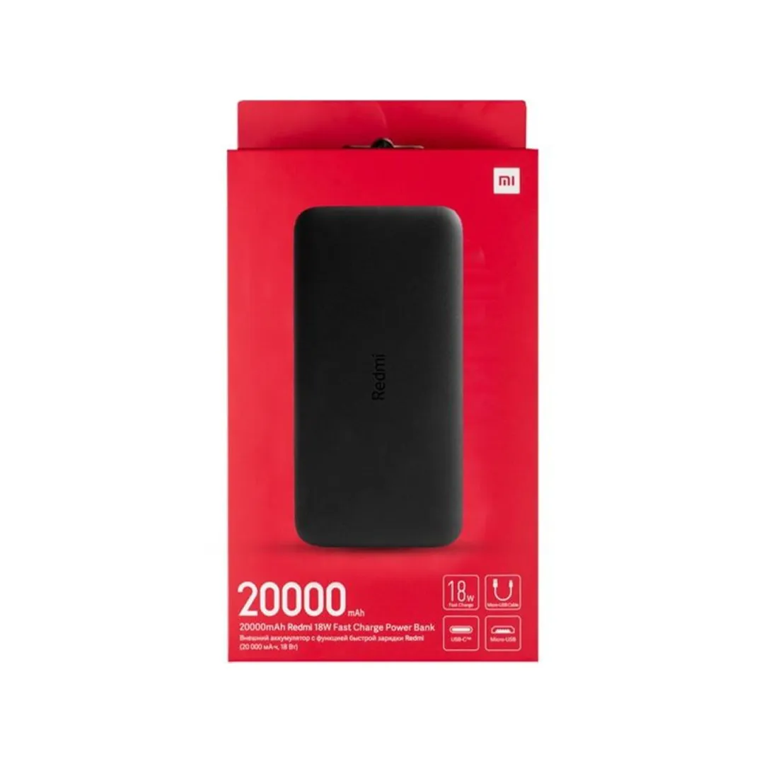 پاوربانک فست شارژ 20000 میلی آمپر شیائومی مدل Redmi PB200LZM