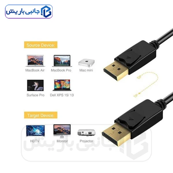 کابل Display port رویال مدل 4K طول 1.8 متر - Image 3