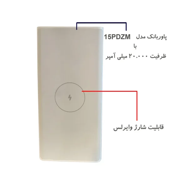 پاوربانک 20000 میلی آمپر فست شارژ PD شیائومی مدل WPB15PDZM