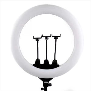 رینگ لایت 22 اینچی مدل RGB MJ56 به همراه سه پایه اورجینال