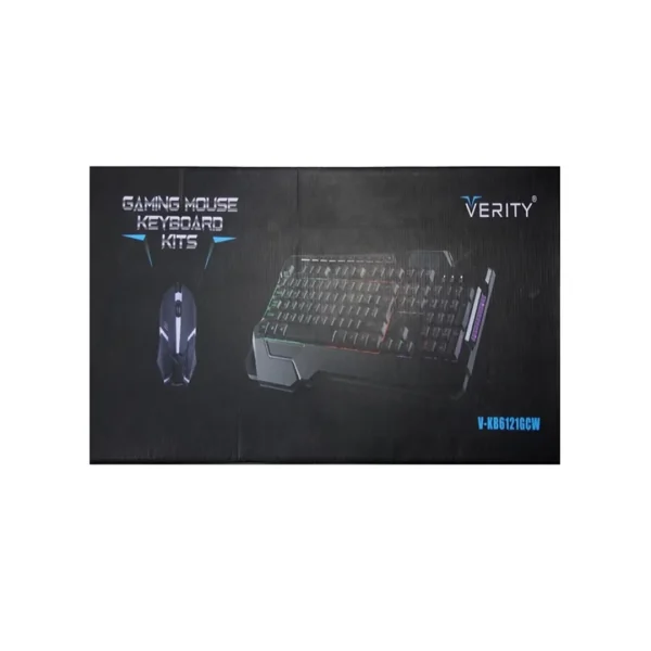 موس و کیبورد گیمینگ سیمی RGB وریتی مدل V-KB6121GCWموس و کیبورد گیمینگ سیمی RGB وریتی مدل V-KB6121GCW