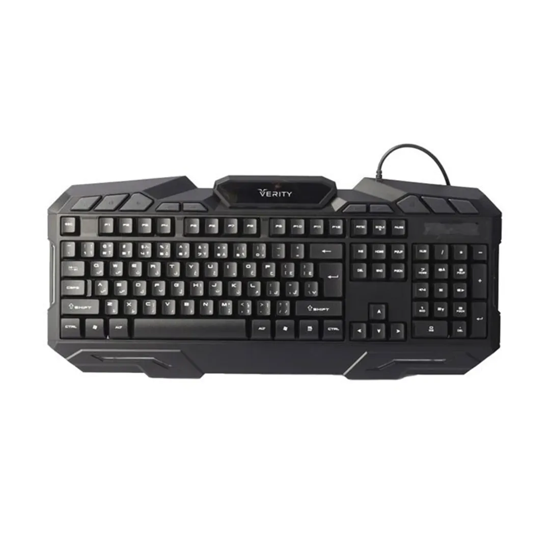 موس و کیبورد گیمینگ سیمی RGB وریتی مدل V-KB6126GCW