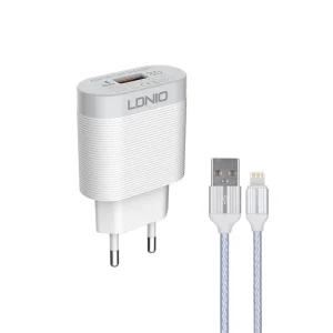 شارژر دیواری 18 واتی الدینیو مدل A303Q به همراه کابل میکرو USB