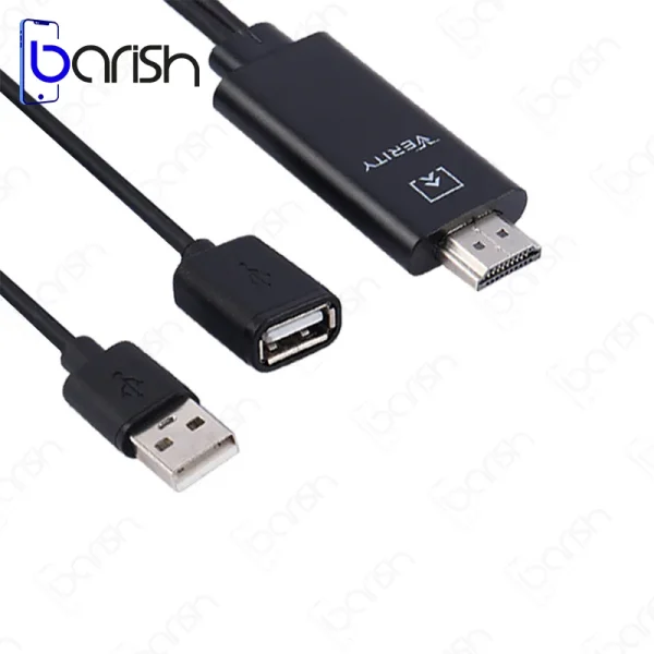 کابل تبدیل USB به HDMI وریتی مدل V-HD14 به طول 2 متر