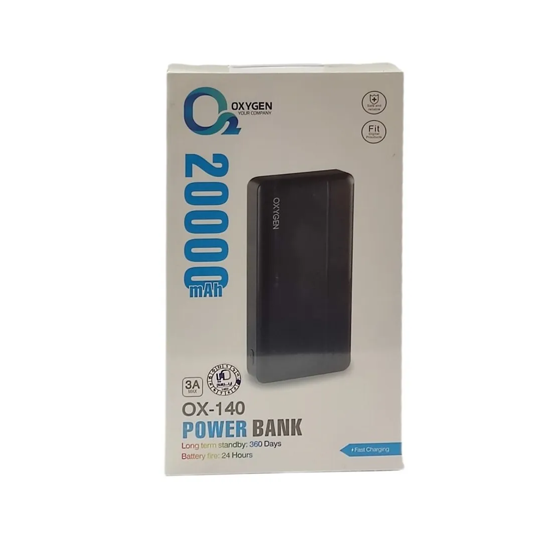 پاوربانک فست شارژ 20000 میلی آمپر اکسیژن مدل OX-140