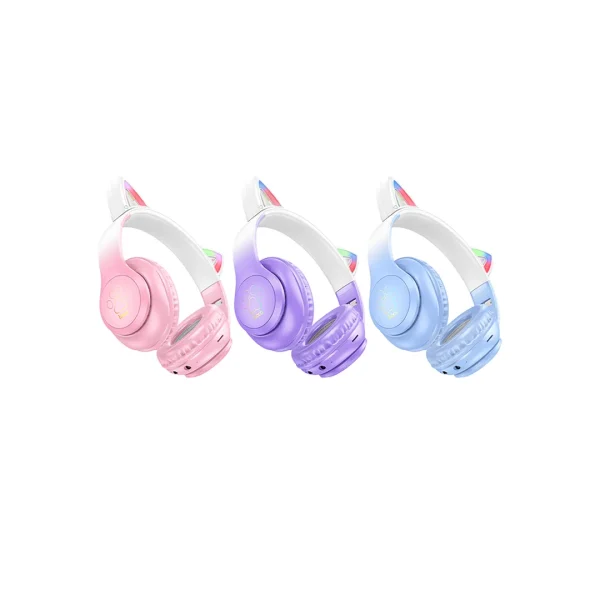 هدست بلوتوثی RGB فانتزی هوکو مدل W42