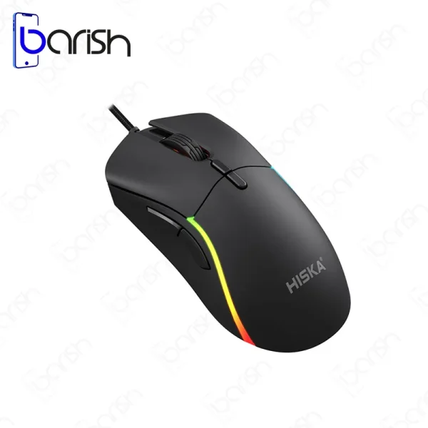 موس گیمینگ سیمی RGB هیسکا مدل HX-MOG340