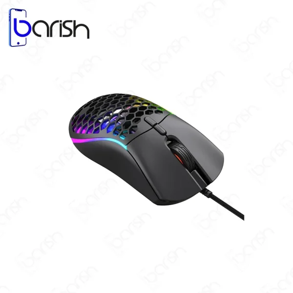 موس گیمینگ سیمی RGB هیسکا مدل HX-MOG340