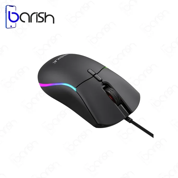 موس گیمینگ سیمی RGB هیسکا مدل HX-MOG340