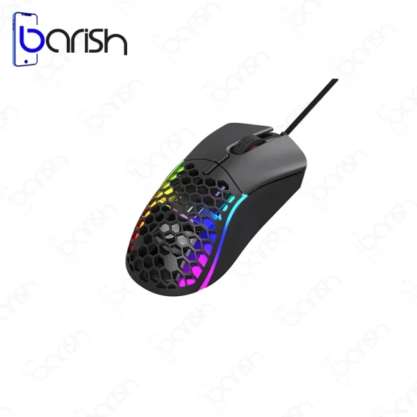 موس گیمینگ سیمی RGB هیسکا مدل HX-MOG340