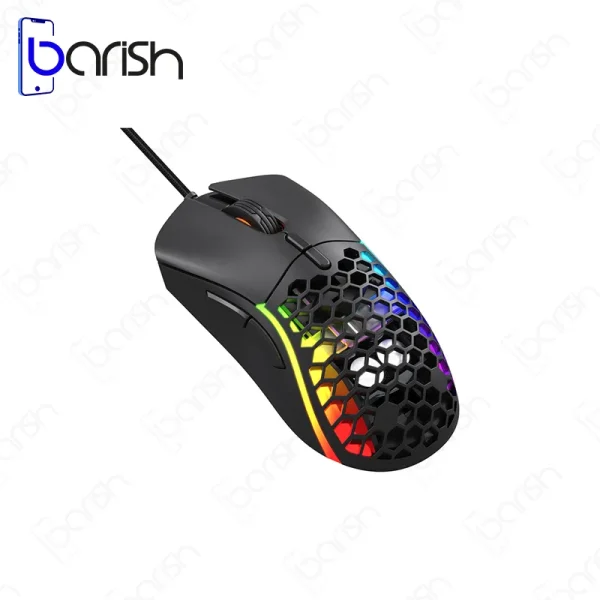 موس گیمینگ سیمی RGB هیسکا مدل HX-MOG340