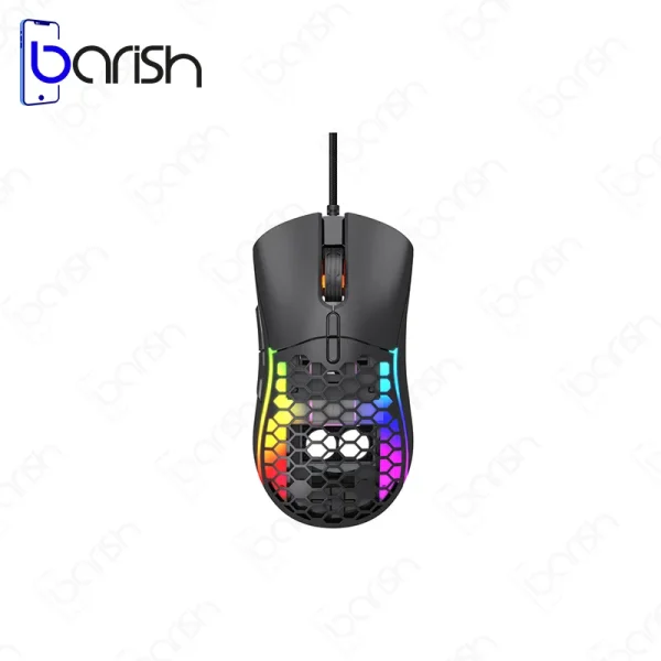 موس گیمینگ سیمی RGB هیسکا مدل HX-MOG340