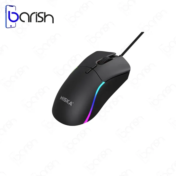 موس گیمینگ سیمی RGB هیسکا مدل HX-MOG340