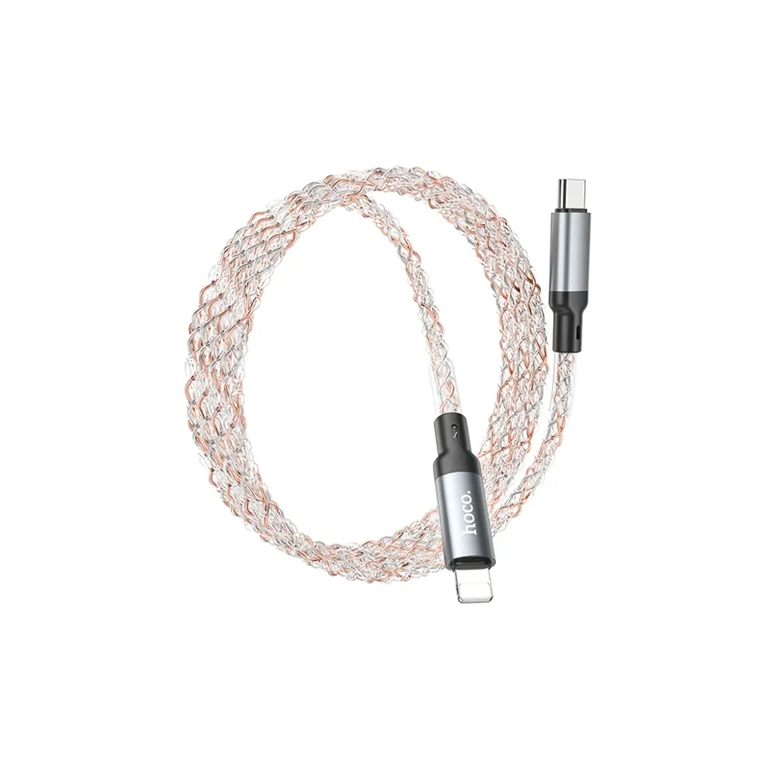 کابل دیتا و شارژ تایپ سی به لایتنینگ هوکو مدل U112