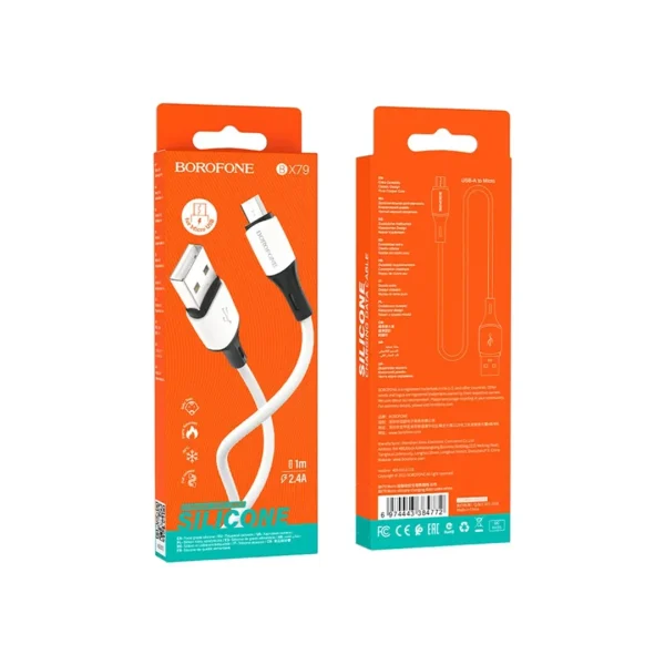 کابل شارژ USB به میکرو USB بروفون مدل BX79