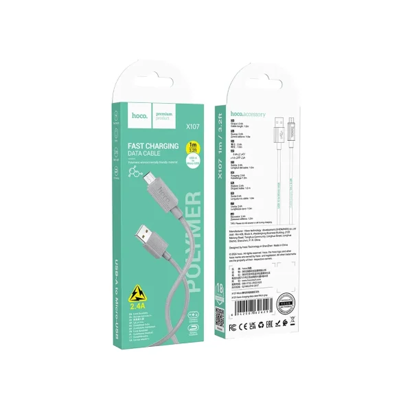 کابل دیتا و شارژ میکرو هوکو مدل X107