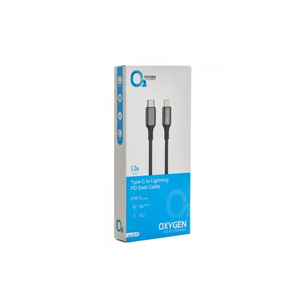 کابل دیتا و شارژ تایپ سی به لایتنینگ اکسیژن مدل LX-17