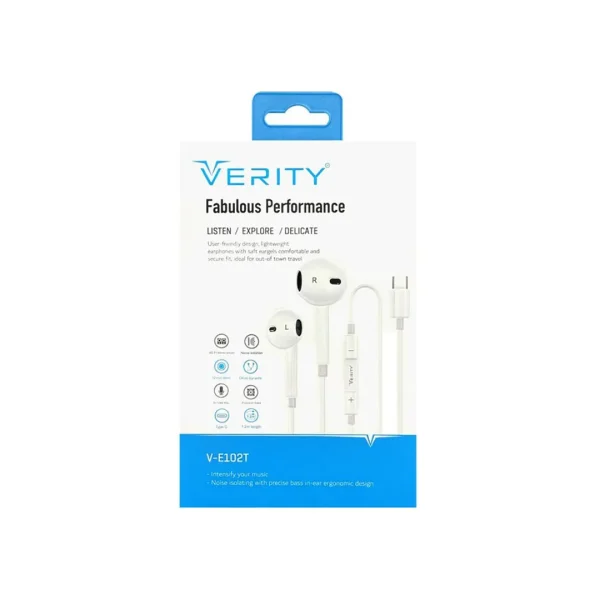 هندزفری سیمی وریتی مدل V-E102T