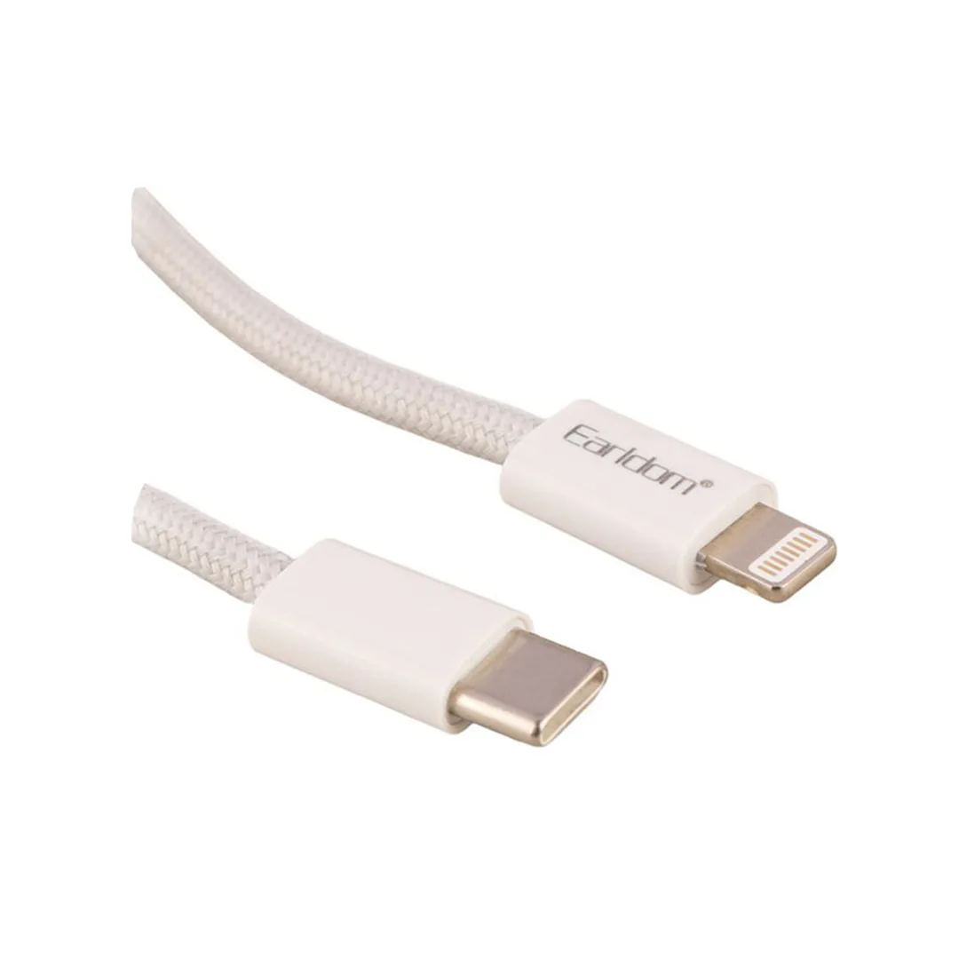 کابل دیتا و شارژ تایپ سی به لایتنینگ ارلدوم مدل EC-196C-L