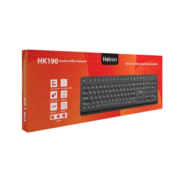 کیبورد سیمی هترون مدل HK190