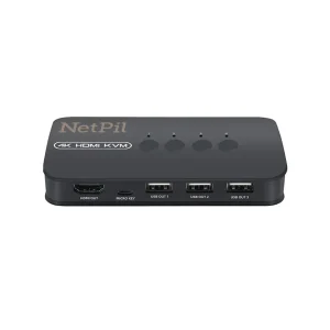 سوییچ KVM چهار پورت HDMI پی نت مدل HK401