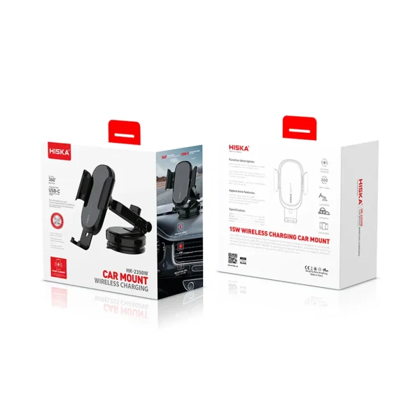 پایه نگهدارنده و شارژر بی سیم گوشی موبایل هیسکا مدل HK-2350W