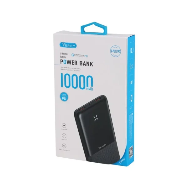 پاوربانک 10000 میلی آمپر وریتی مدل V-PU147PD