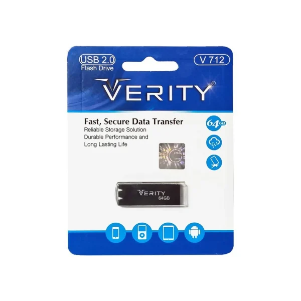فلش مموری وریتی مدل V712 ظرفیت 64 گیگابایت USB2.0