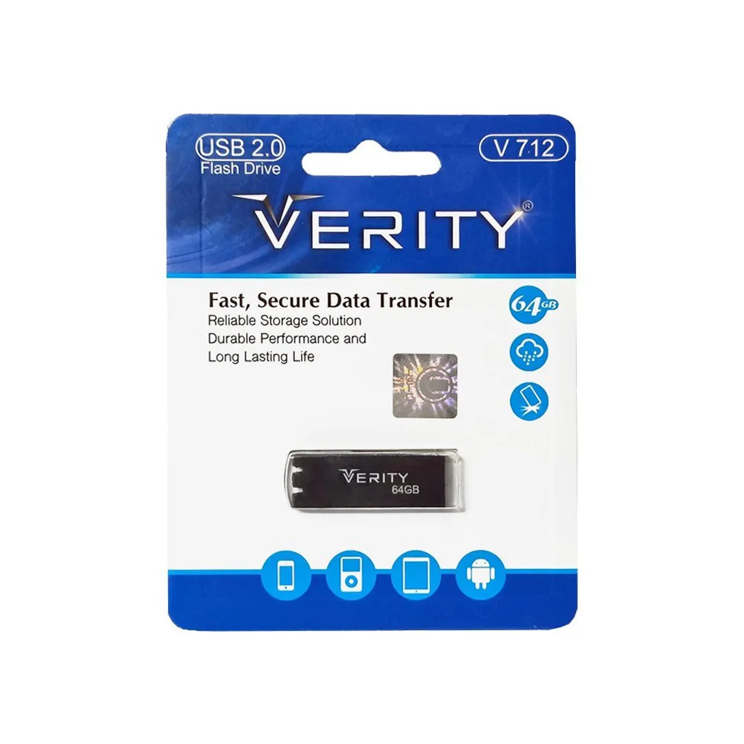 فلش مموری وریتی مدل V712 ظرفیت 64 گیگابایت USB2.0