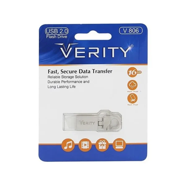 فلش مموری وریتی مدل V806 ظرفیت 16 گیگابایت USB2.0