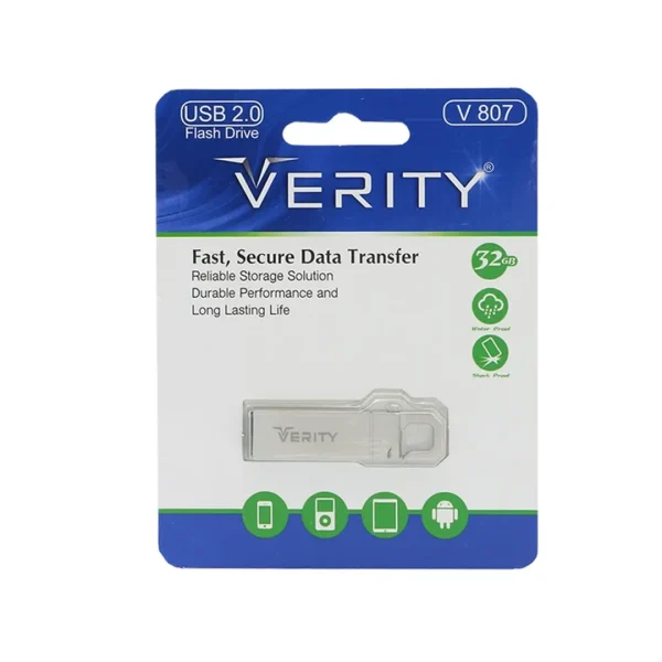 فلش مموری وریتی مدل V807 ظرفیت 32 گیگابایت USB2.0