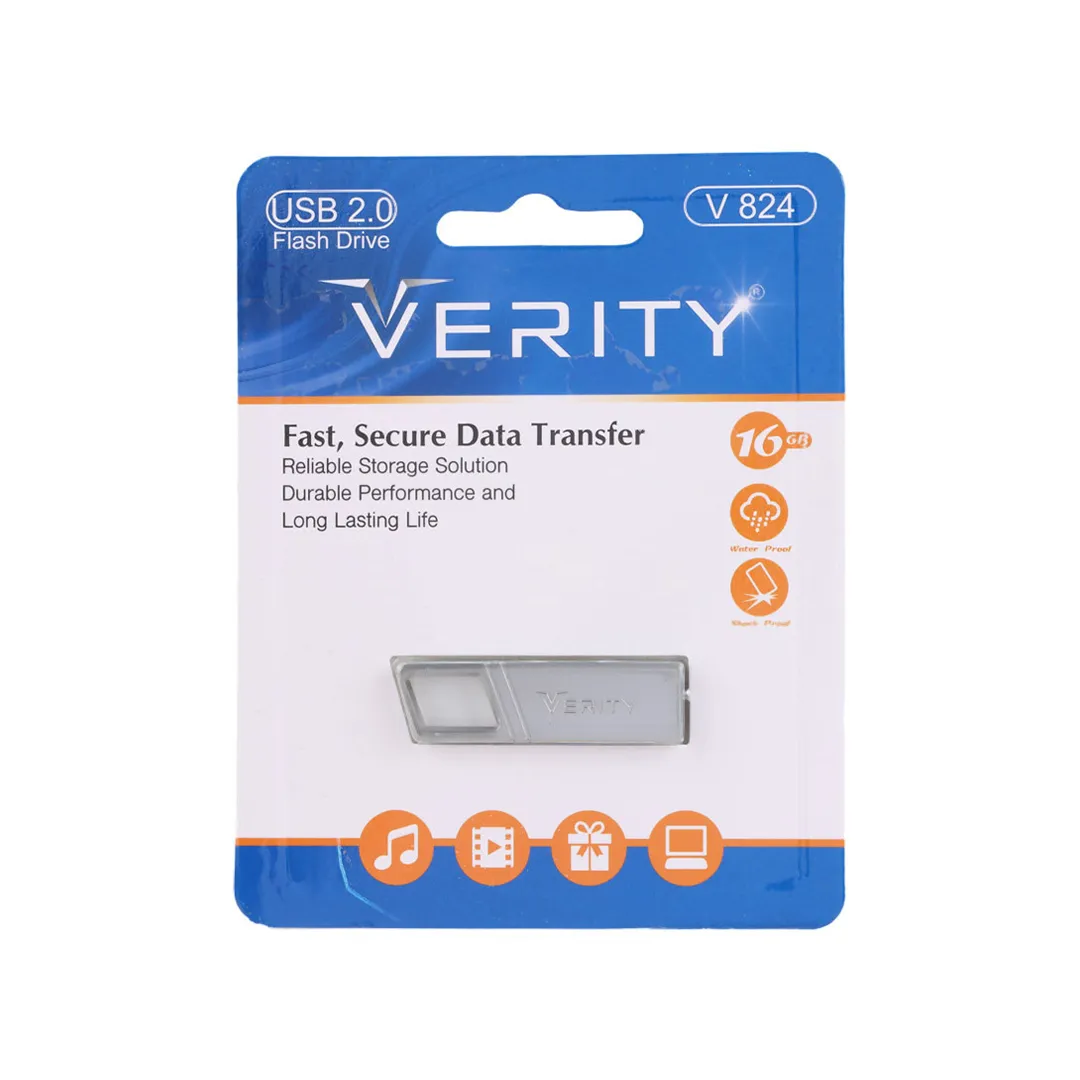 فلش مموری وریتی مدل V824 ظرفیت 16 گیگابایت USB2.0