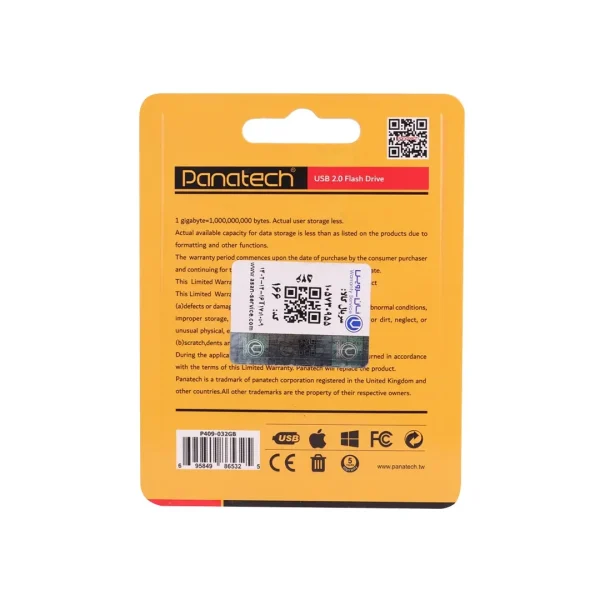 فلش مموری پاناتک مدل P409 ظرفیت 32 گیگابایت USB2.0