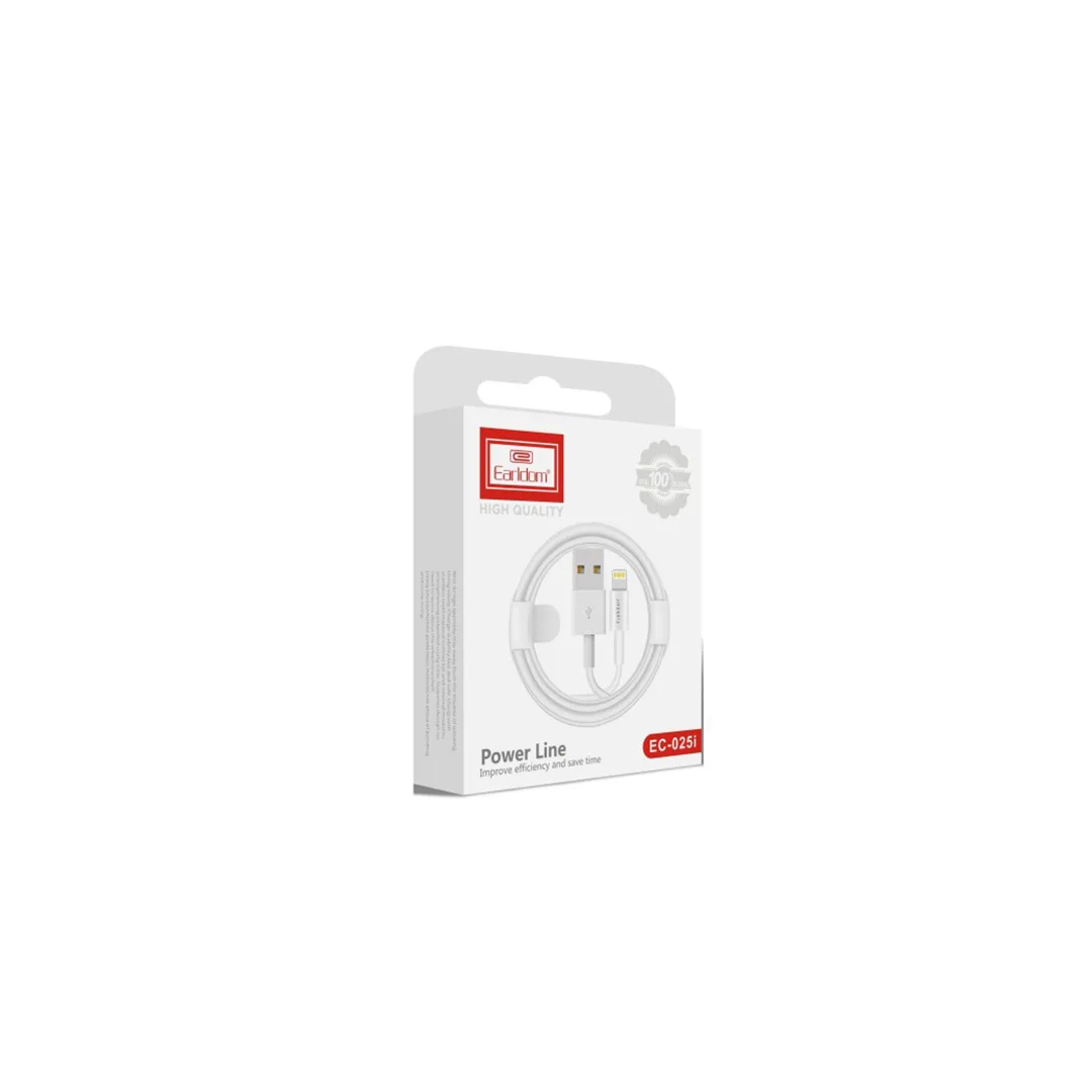 کابل دیتا و شارژ لایتنینگ ارلدوم مدل EC-025i