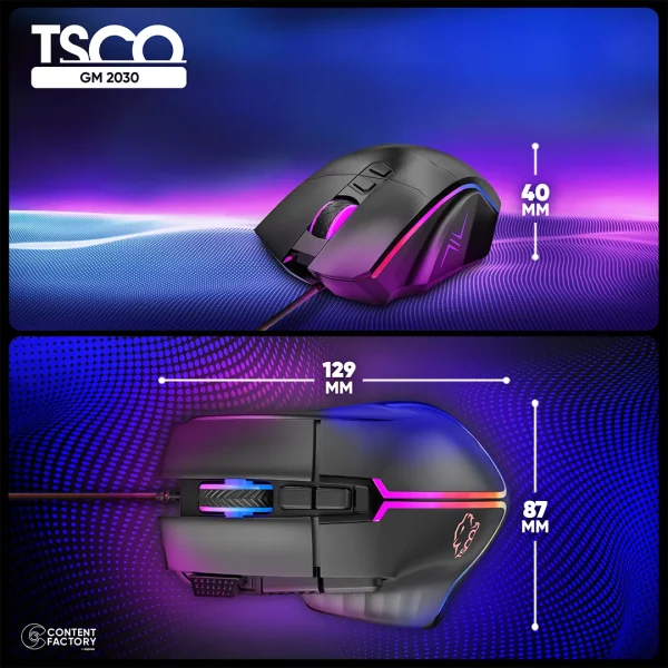 موس سیمی گیمینگ تسکو مدل GM2030 - Image 4