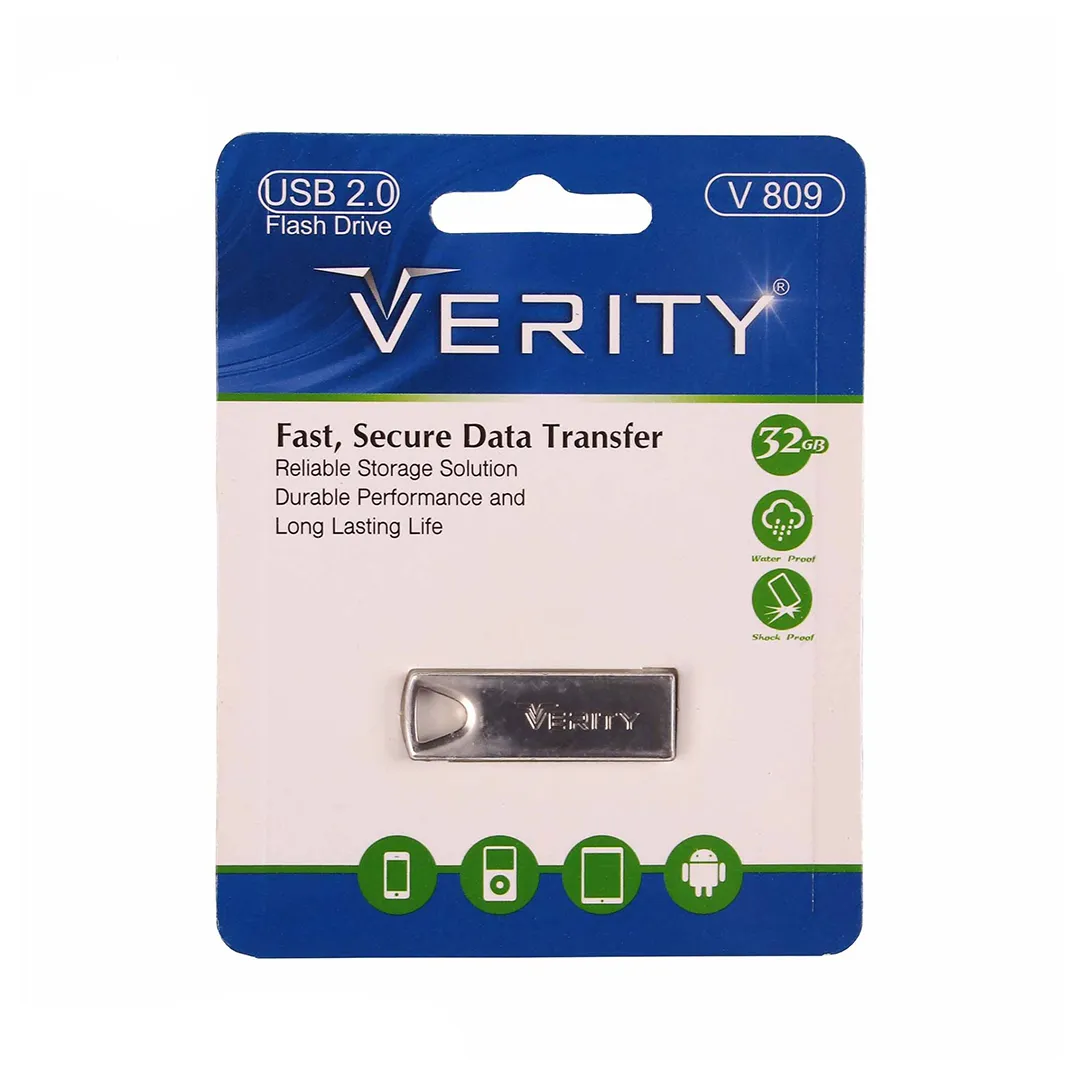 فلش مموری وریتی مدل V809 ظرفیت 32 گیگابایت USB2.0