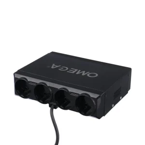 محافظ برق دیجیتال فلزی 4 خانه امگا مدل F6000