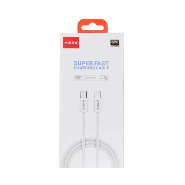 کابل شارژ 60 وات دو سر Type-C هیسکا مدل LX-811CC