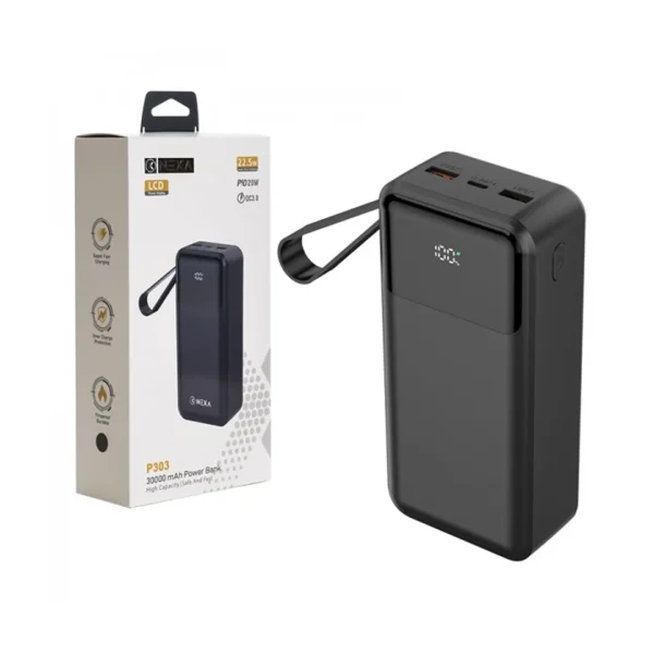 پاوربانک فست شارژ 30000 میلی آمپر نکسا مدل P303