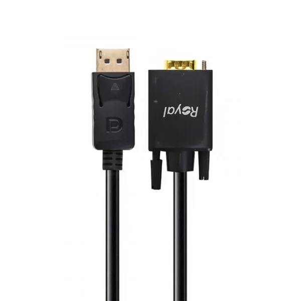 کابل تبدیل Display port به VGA رویال مدل 4K طول 1.8 متر
