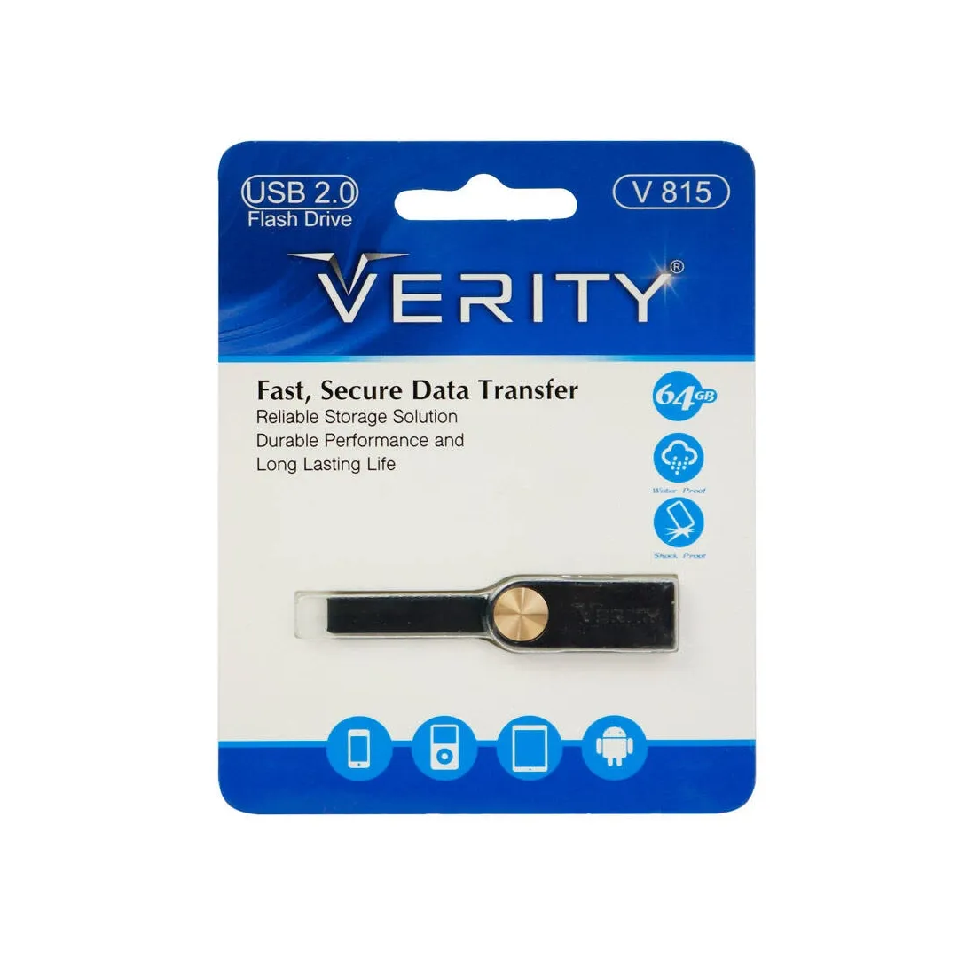 فلش مموری وریتی مدل V815 ظرفیت 64 گیگابایت USB2.0