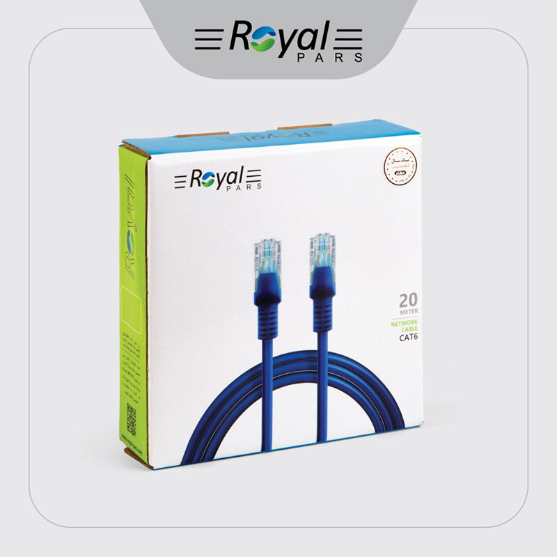 کابل شبکه رویال 2 متری مدل CAT6