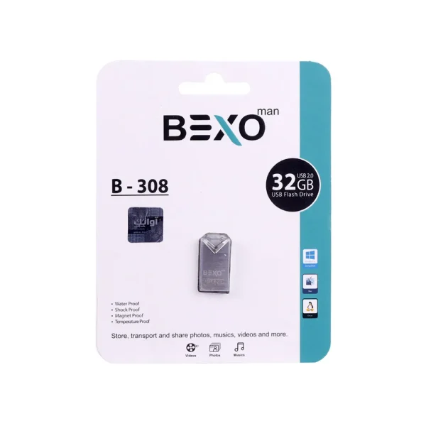 فلش مموری بکسو مدل B-308 ظرفیت 64 گیگابایت USB2.0