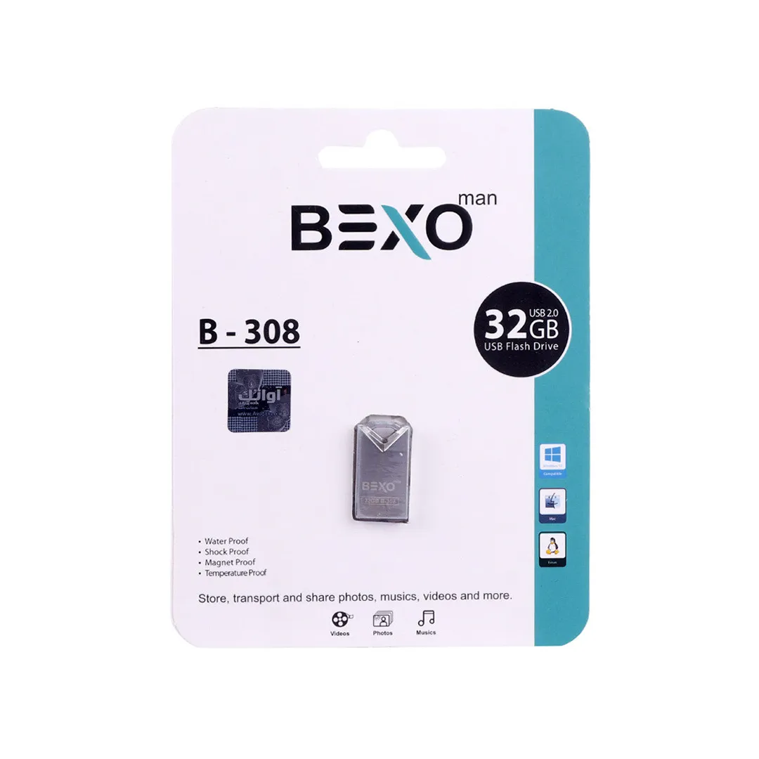 فلش مموری بکسو مدل B-308 ظرفیت 32 گیگابایت USB2.0