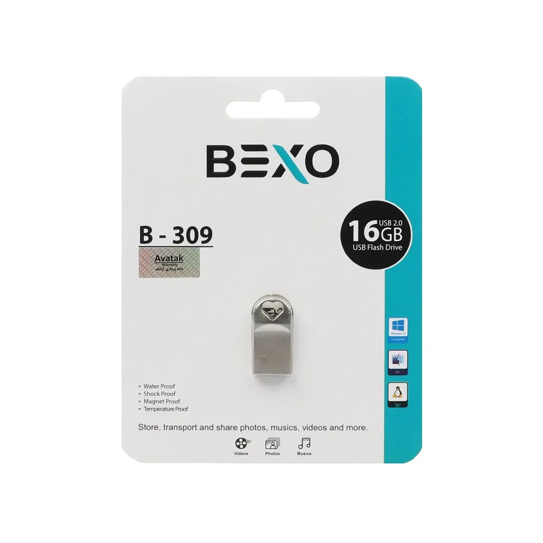 فلش مموری بکسو مدل B-309 ظرفیت 64 گیگابایت USB2.0